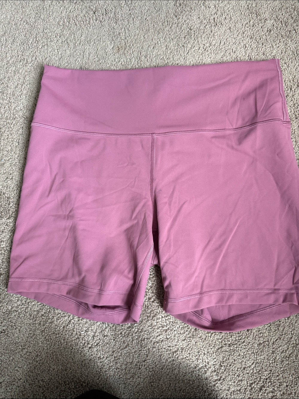 lululemon athletica Rose Pink High-Rise Bike Shorts
